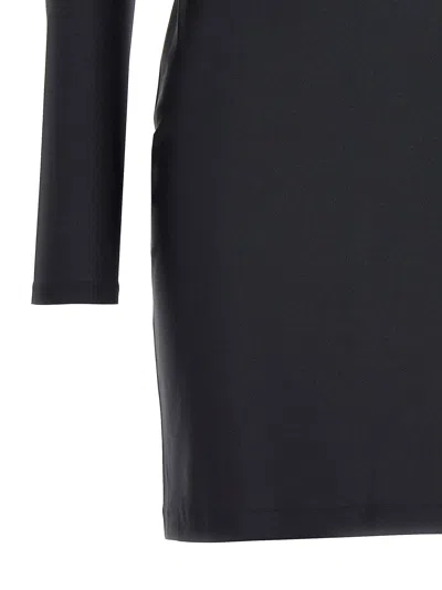 Coperni Twisted Dress In Black