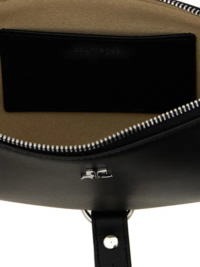 Courrèges Courreges Women Holy Eclipse Leather Shoulder Bag In Black