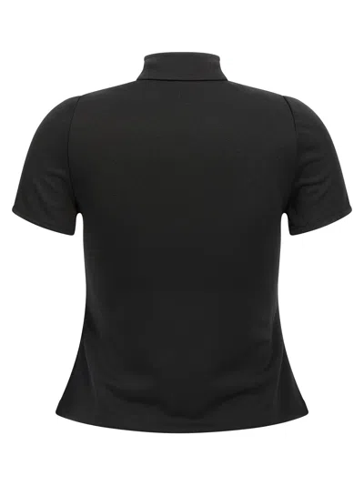 Courrèges Interlock Zipped Top In Black