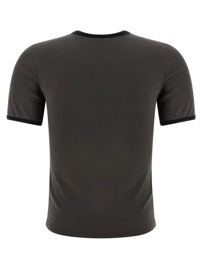 Courrèges Courregès Heritage Contrast T-shirt In Brown