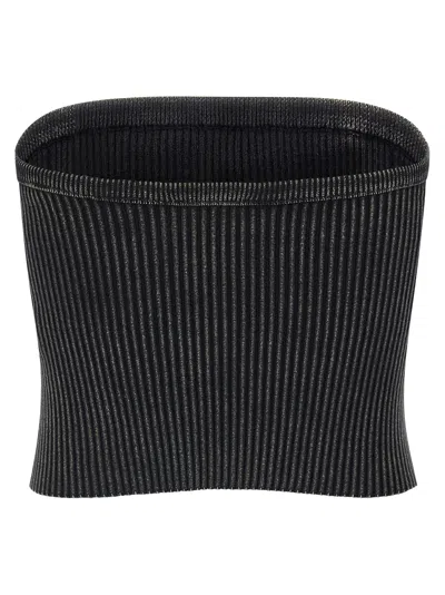 Diesel Women's M-clarksvillex Cropped Top In Black