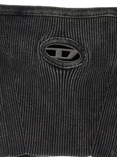 Diesel Women's M-clarksvillex Cropped Top In Black