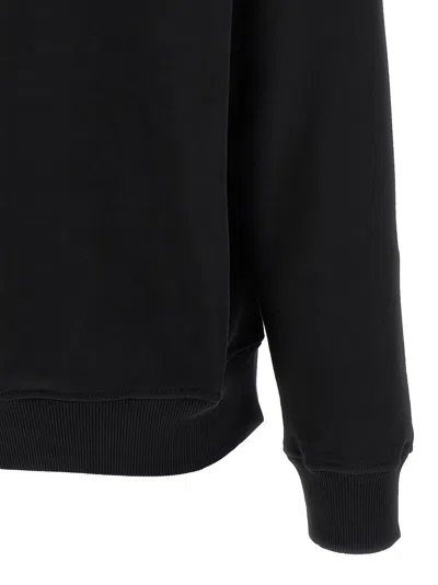 Diesel Hoodie With Metal-effect Oval D Logo In Black