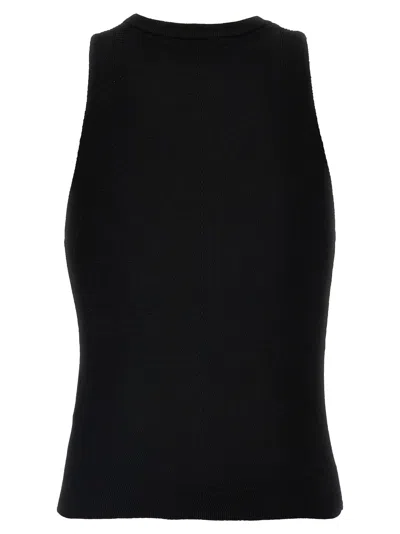 Diesel Black Knitted Top In Black