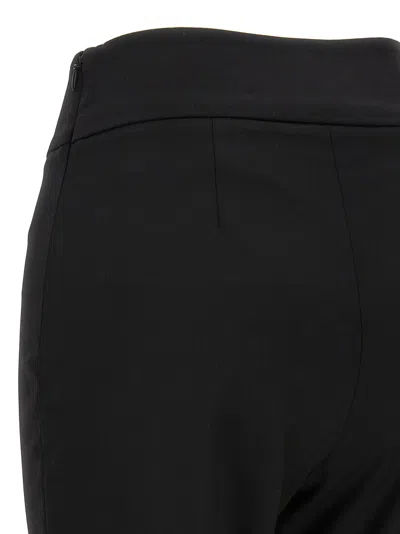 Diesel Solid Color P-lumys Pants With Frayed Detail In Black