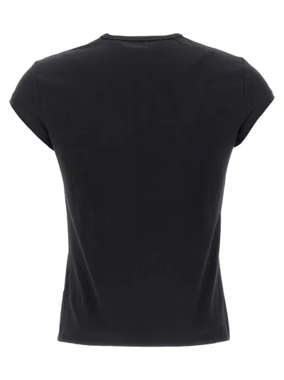 Diesel T-angie T-shirt In Stretch Cotton In Black