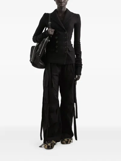 Dolce & Gabbana Tailored Wool Double-breasted Jacket In Black