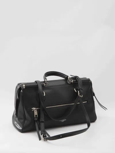 Dolce & Gabbana Calf Leather Shoulder Bag Vittoria Model In Black