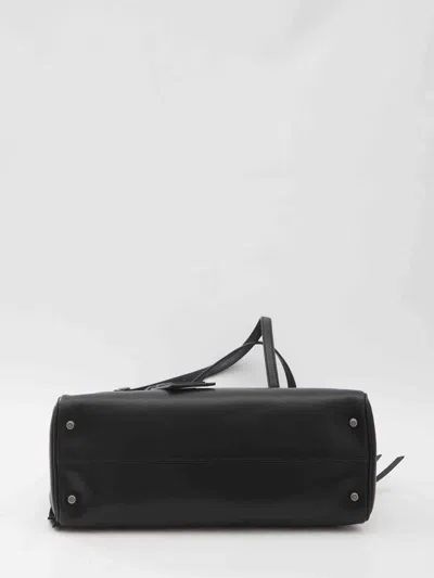 Dolce & Gabbana Calf Leather Shoulder Bag Vittoria Model In Black