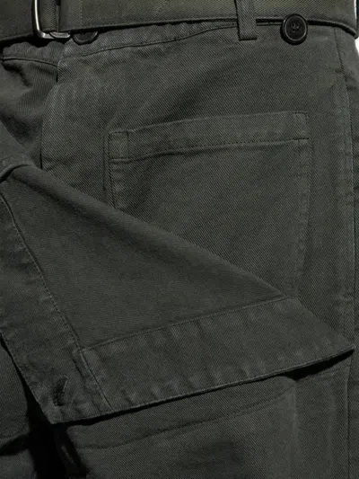 Dries Van Noten Mens Dark Grey Pennine Wide-leg Cotton Trousers In Gray