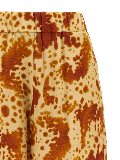 Dries Van Noten Bermuda Shorts With Elastic Waistband And Pockets In Multi