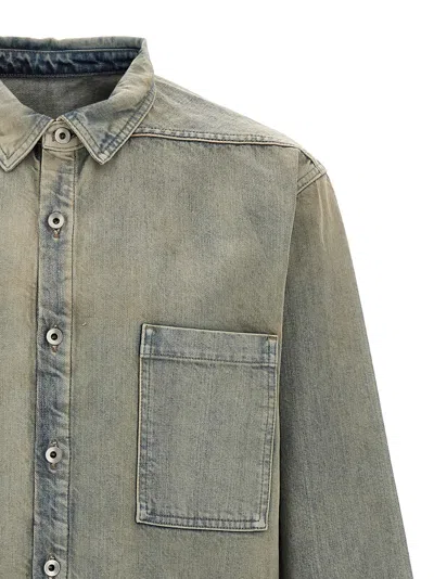 Drkshdw Denim Jumbo Outershirt Mineral Pearl Jacket In Blue