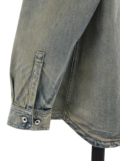 Drkshdw Denim Jumbo Outershirt Mineral Pearl Jacket In Blue