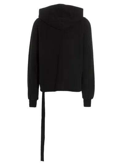 Drkshdw Oversized Hoodie Black Pearl Sweatshirt In Black