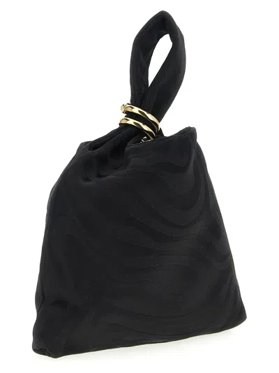 Pucci Marble Print "emilio" Clutch Bag In Black