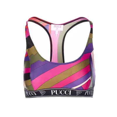Pucci Iride Print Top In Animal Print