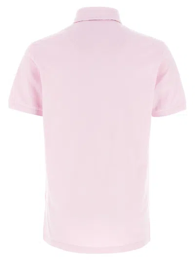 Etro Pegaso Embroidered Polo T-shirt In Pink