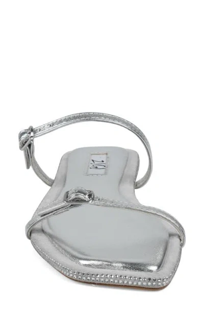 Zigi Two-strap Sandal In Silver