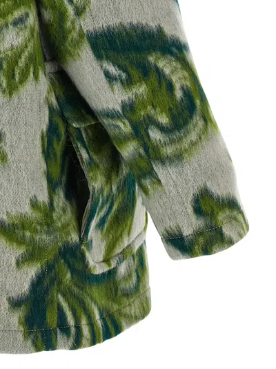 Etro Hooded Jacquard Wool-blend Jacket In Multi