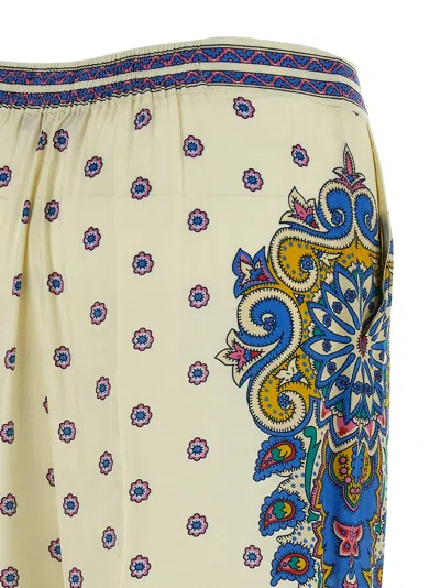 Etro Paisley-print Trousers In White