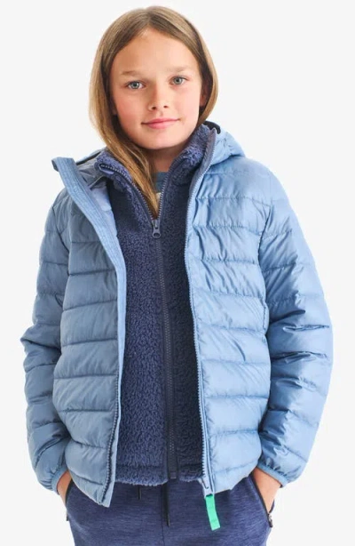 Primary Kids Lightweight Puffer Jacket In Blue