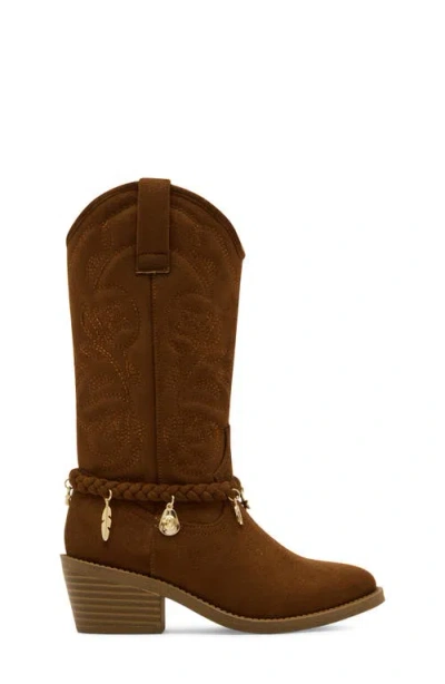 Steve Madden Kids' Jleana Western Boot In Animal Print