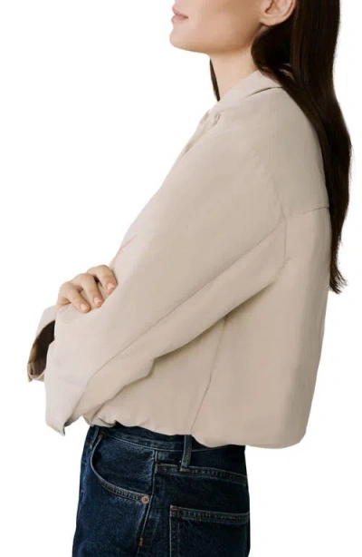 Soia & Kyo Laleh Duvet Down Cropped Jacket In Soft Teak In Neutral