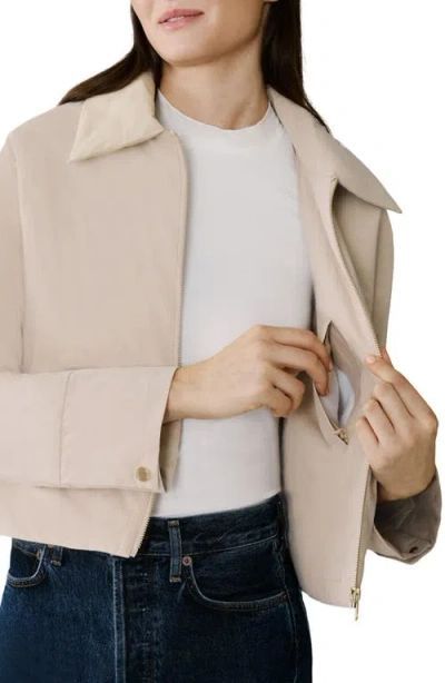 Soia & Kyo Laleh Duvet Down Cropped Jacket In Soft Teak In Neutral