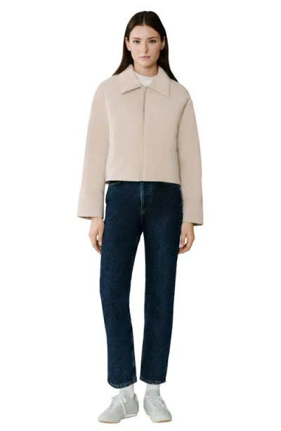 Soia & Kyo Laleh Duvet Down Cropped Jacket In Soft Teak In Neutral
