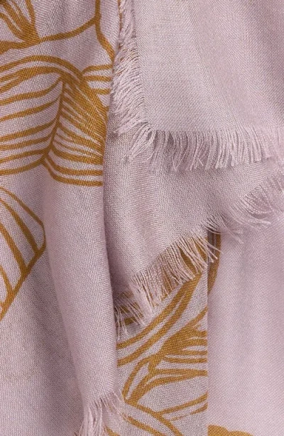 Nordstrom Eyelash Trim Print Cashmere & Silk Wrap In Multi