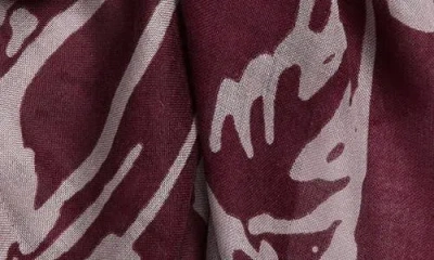 Nordstrom Eyelash Trim Print Cashmere & Silk Wrap In Multi