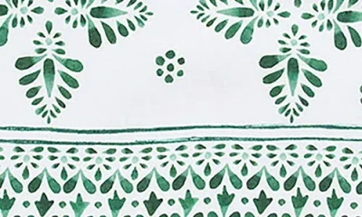 Juliska Iberian Border Linen Table Runner In Green
