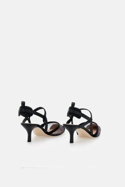 Fendi Lite Slingback Pumps Grosgrain Ribbon In Black