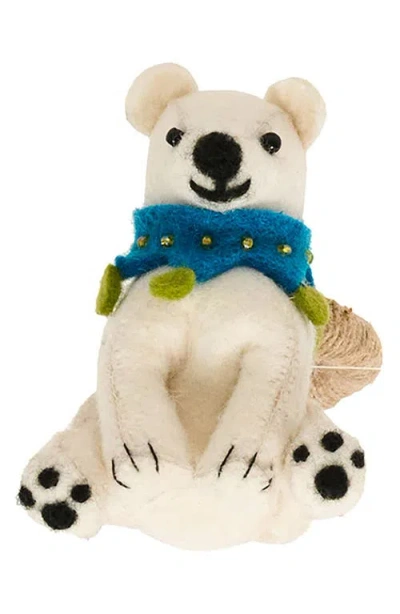 Juliska Berry & Thread North Pole Set Of 4 Napkin Rings In Multi