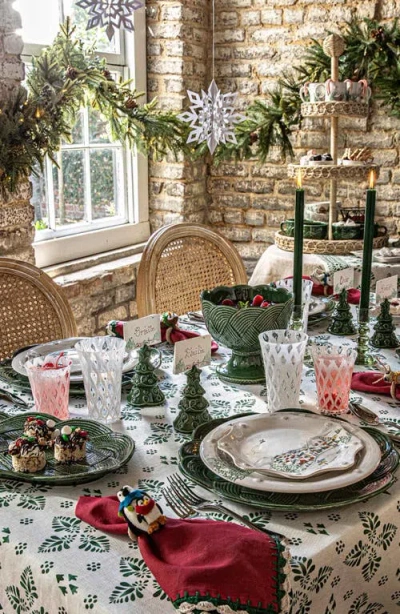 Juliska Iberian Border Linen Tablecloth In Green