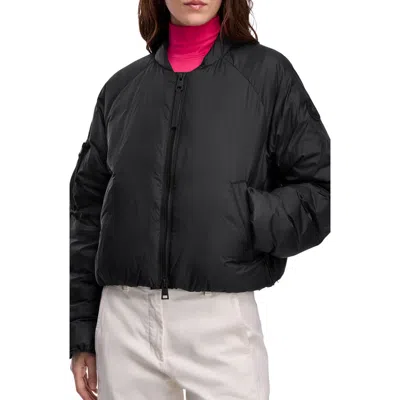 Canada Goose Elba 750 Fill Power Down Packable Bomber Jacket In Black