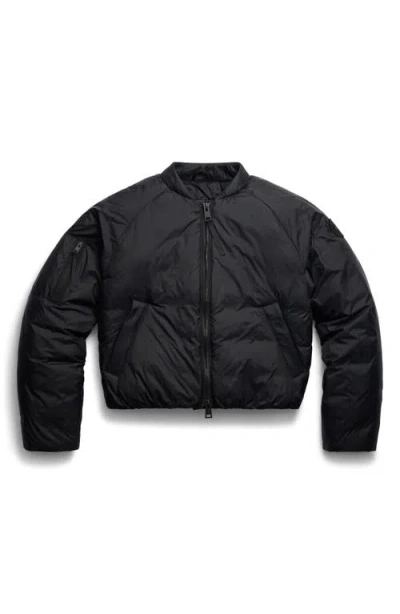 Canada Goose Elba 750 Fill Power Down Packable Bomber Jacket In Black