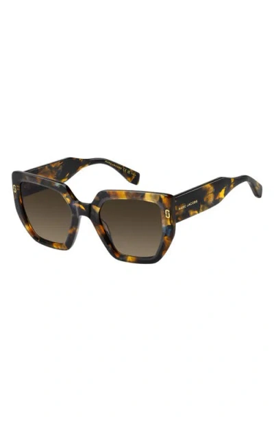 Marc Jacobs 52mm Gradient Square Sunglasses In Brown