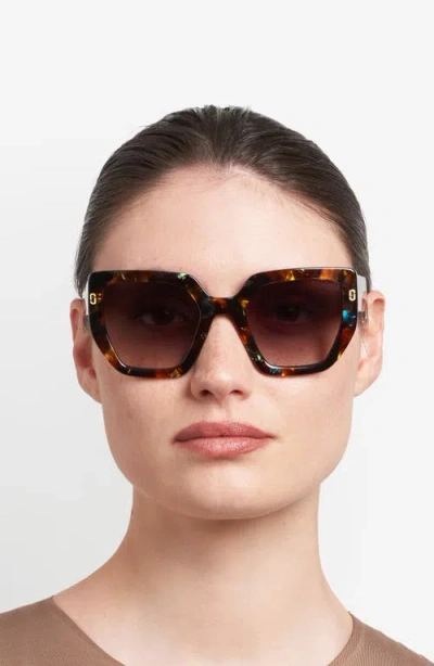 Marc Jacobs 52mm Gradient Square Sunglasses In Brown