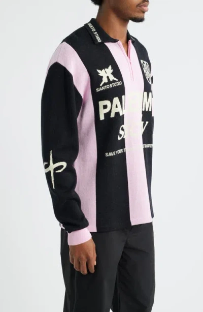 Santo Studio Uno Palermo Half Zip Sweater In Multi
