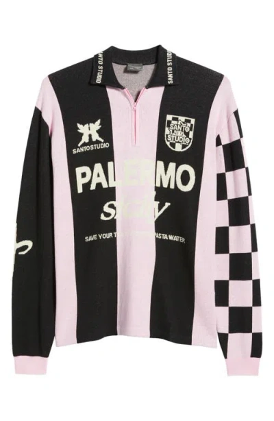 Santo Studio Uno Palermo Half Zip Sweater In Multi