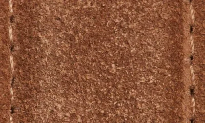 Frame Square Suede Belt In Brown