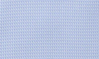 Emanuel Berg Modern Fit Houndstooth Natural Stretch Yoga Twill Dress Shirt In Blue