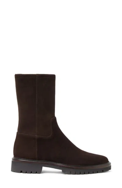 Loeffler Randall Danny Suede Lug-sole Ankle Boots In Brown