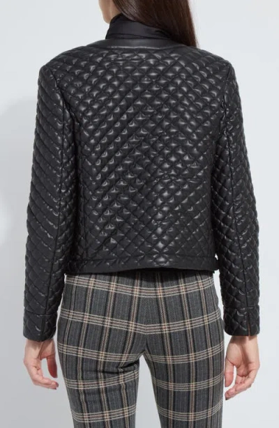 Lyssé Lysse Aurelle Quilted Faux Leather Jacket In Black