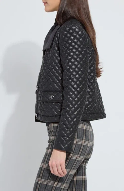 Lyssé Lysse Aurelle Quilted Faux Leather Jacket In Black