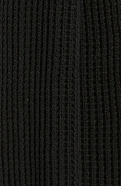 Krost Brioche Cotton Scarf In Black