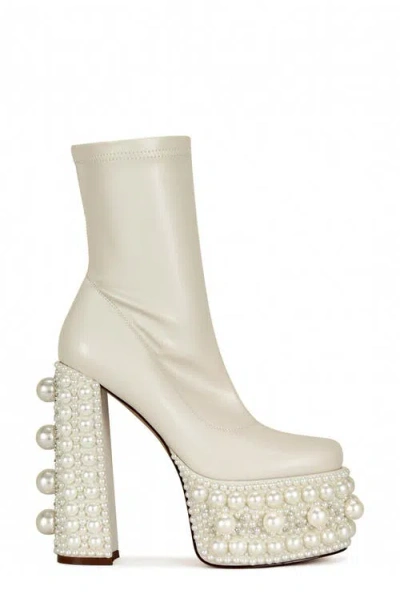 Azalea Wang Antaris Platform Bootie In Animal Print