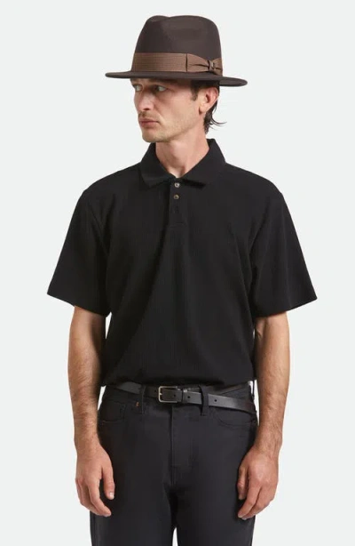 Brixton Roma Wool Felt Fedora In Brown