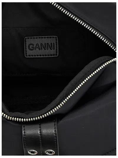 Ganni Crossbody Bag In Black
